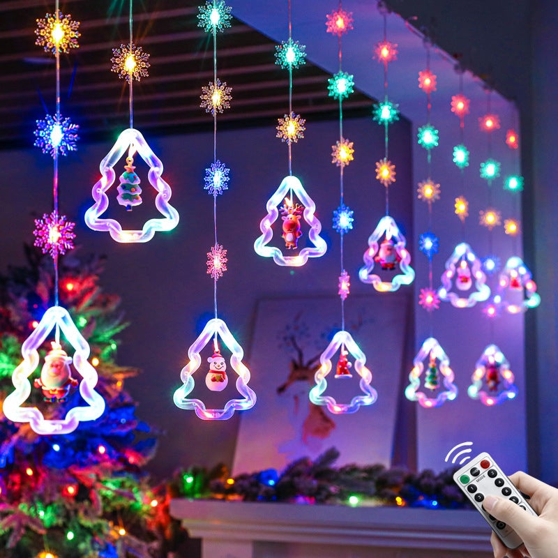 Rideau lumineux stalactites effet neige 72 LEDs blanc froid 79 cm | vente en ligne sur