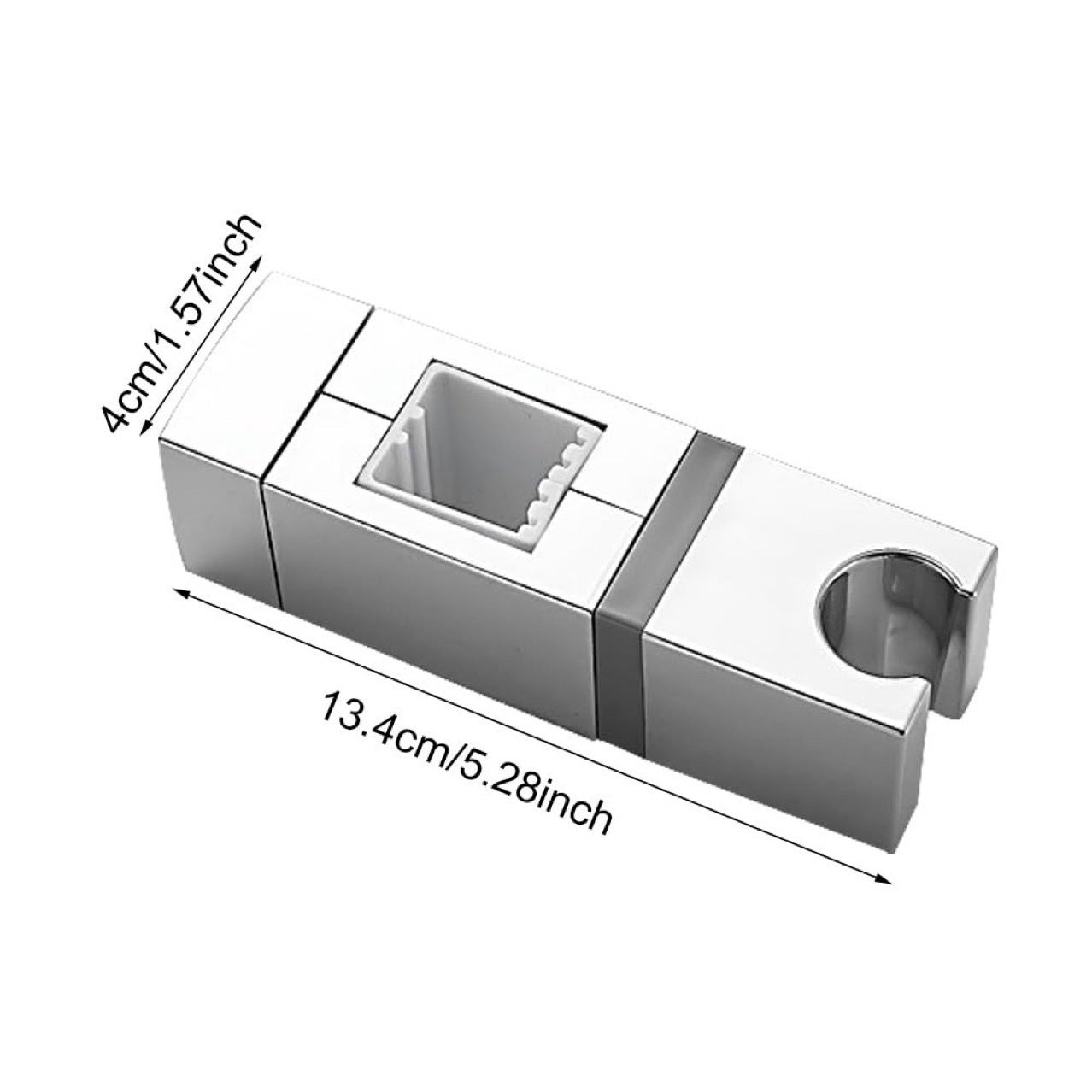 Support de douche universel, support de pommeau de douche réglable, support de pommeau de douche carré, diamètre réglable, installation facile - 2