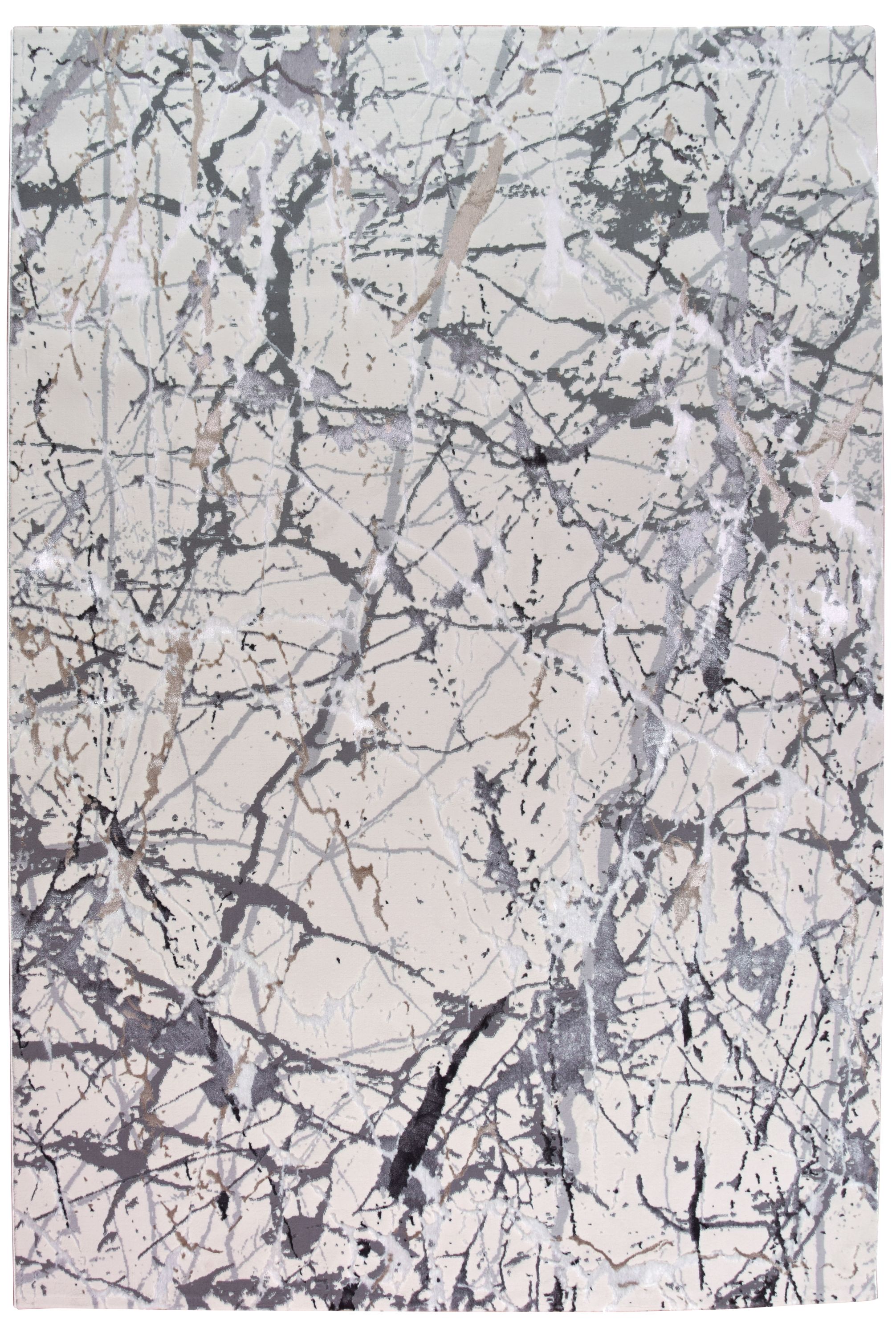 Tapis en polyester Marne crème, gris 160x195cm - 2