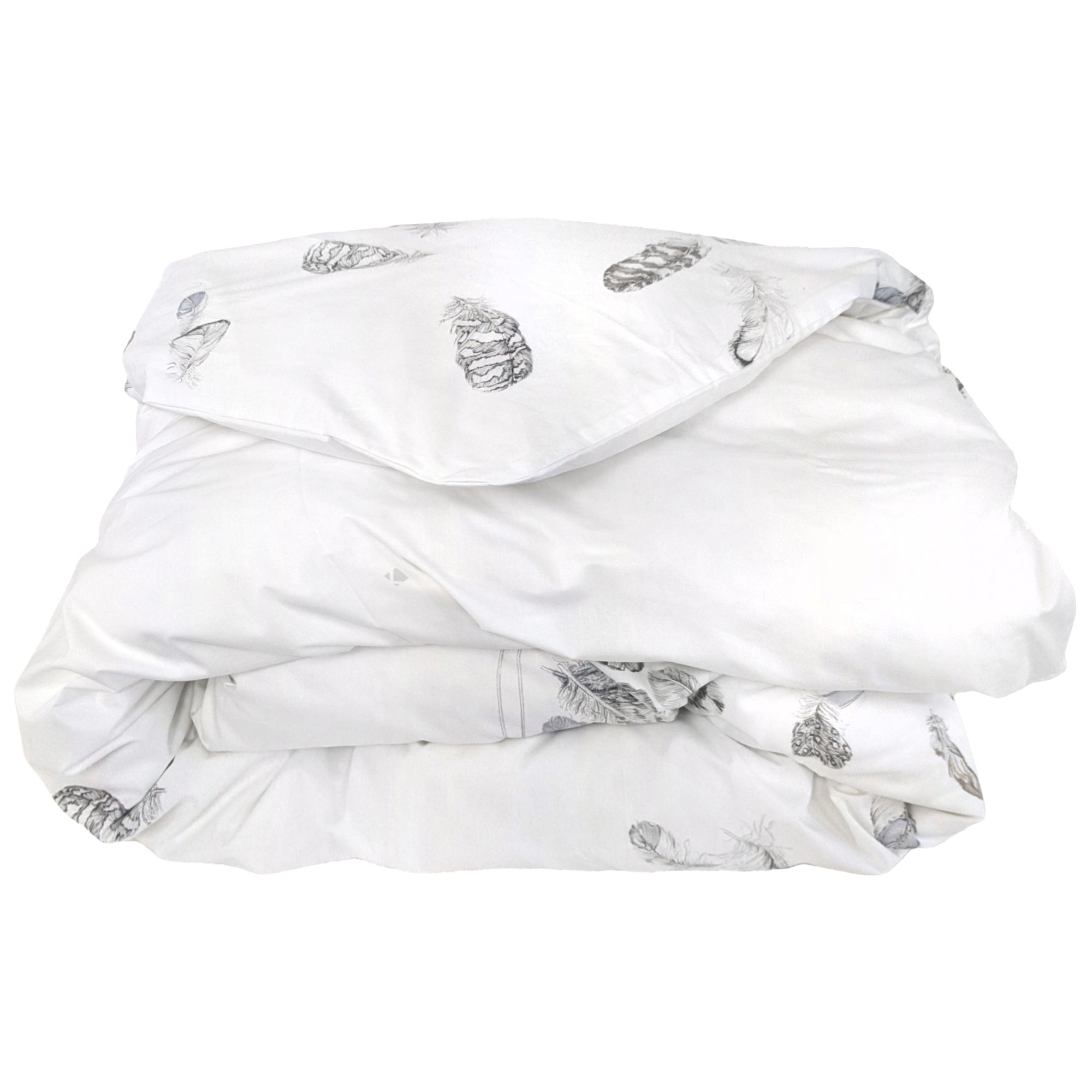 Housse de couette Percale uni pur coton peigné 200x200 cm HOTEL DE PARIS Lin