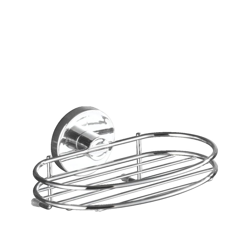 Mydelniczka Wenko Vacuum-Loc® Milazzo chromowany stalowy montaż bez wiercenia