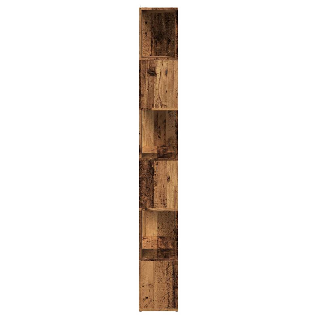Bibliothèque/séparateur de pièce, vieux bois, 60 x 24 x 186 cm - 5