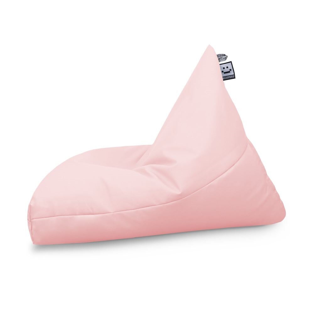 Pouf Pyramide Similicuir Indoor Rouge HAPPERS XL - 4