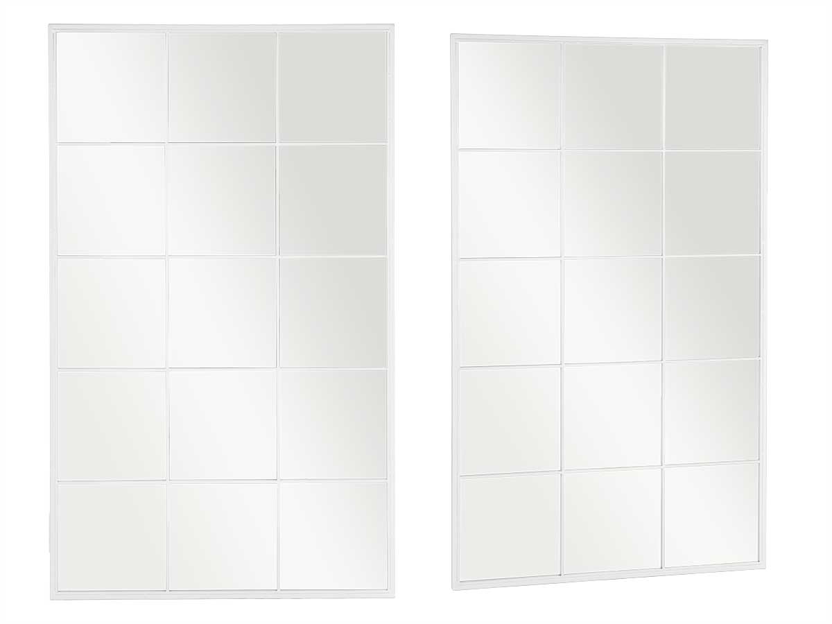 Factory cuadros - espejo siena blanco 150x90cm - metal y cristal - decorativo - espejo ventana