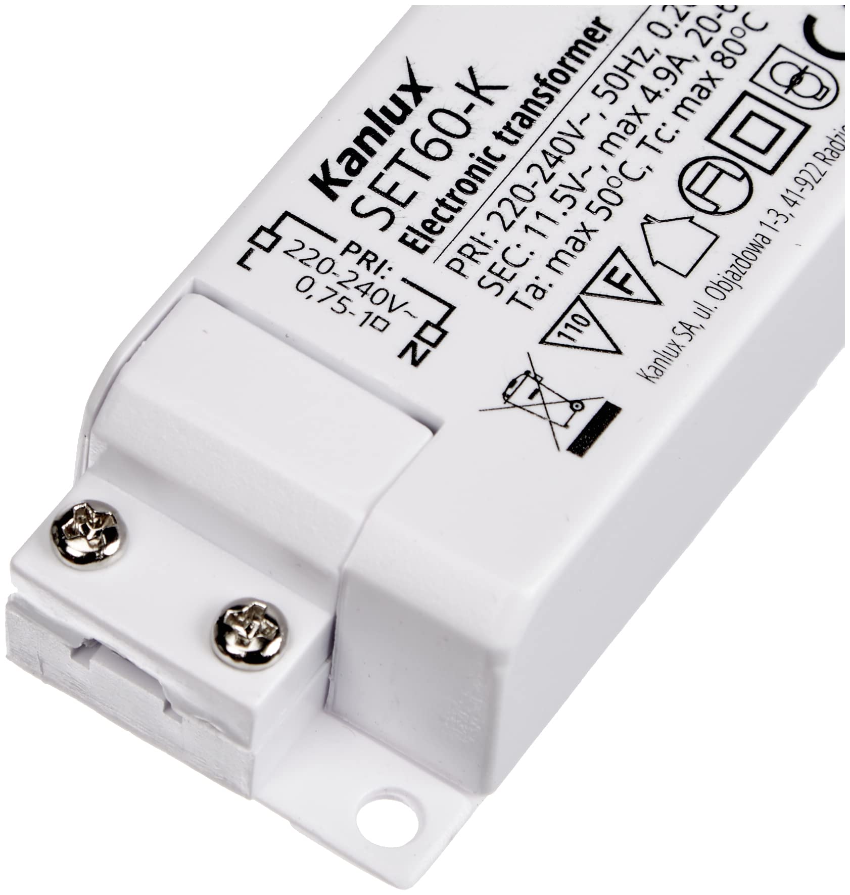 Transformateur électronique halogène 20 à 60W / AC12V - 2