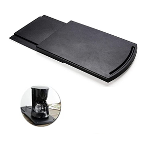 Plateau Coulissant Pour Appareils De Cuisine – Support Mobile 40x32,5 Cm – Bois Et Roulettes 360°