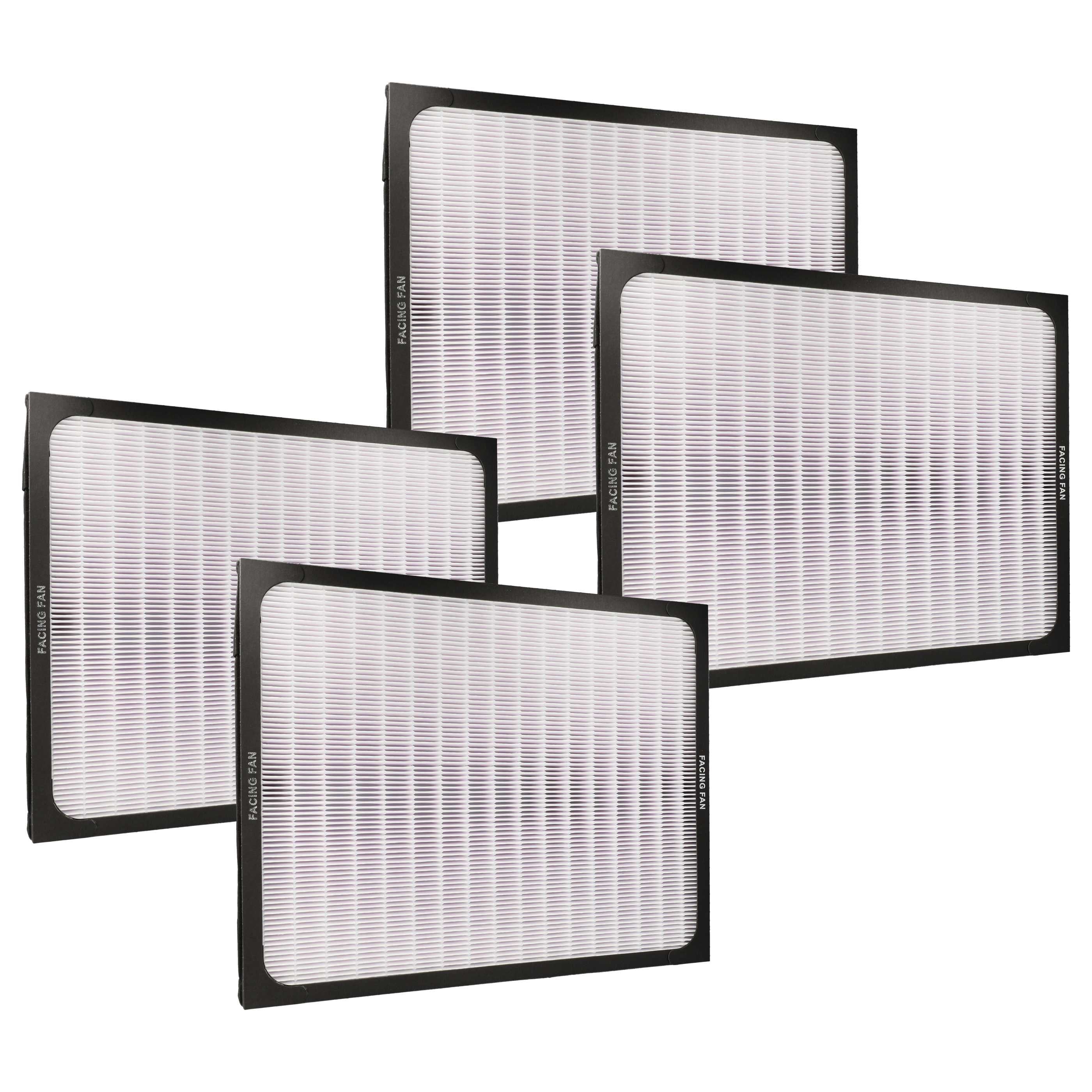 Vhbw 4x filtro de partículas compatible con blueair classic 250e, 270e, 203 slim, 205, 203c, 201, 203, 210b, 215b, 270, 205c purificador