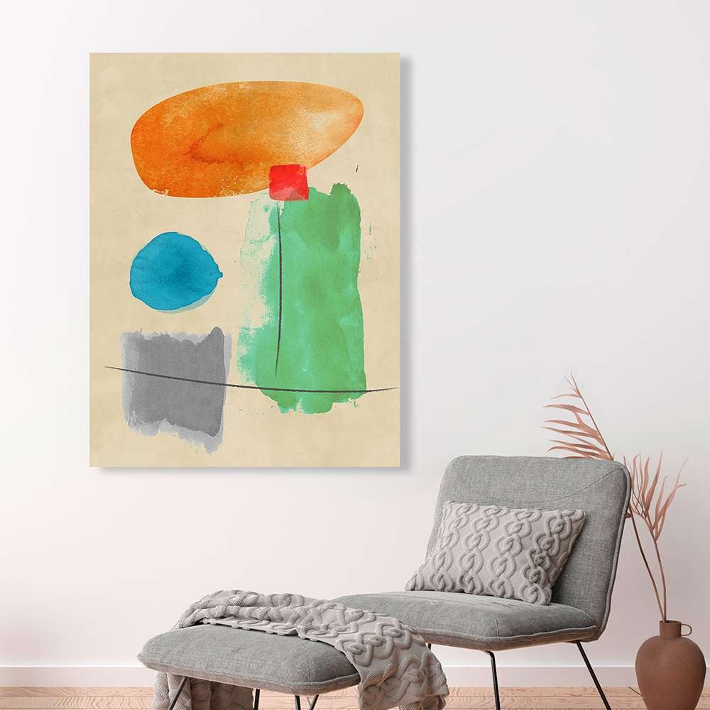 Tableau abstrait minimaliste - Impression sur toile - Sven Dorn - Subtle Emotions - 120x90 cm - 2