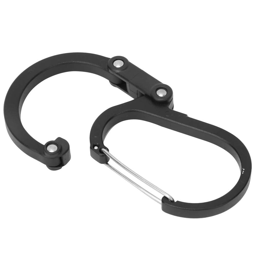 10 moschettoni a vite in metallo, resistenti, a forma di D, clip di bloccaggio per esterni, campeggio, arrampicata, pesca, escursionismo, accessori da viaggio (M3.5
