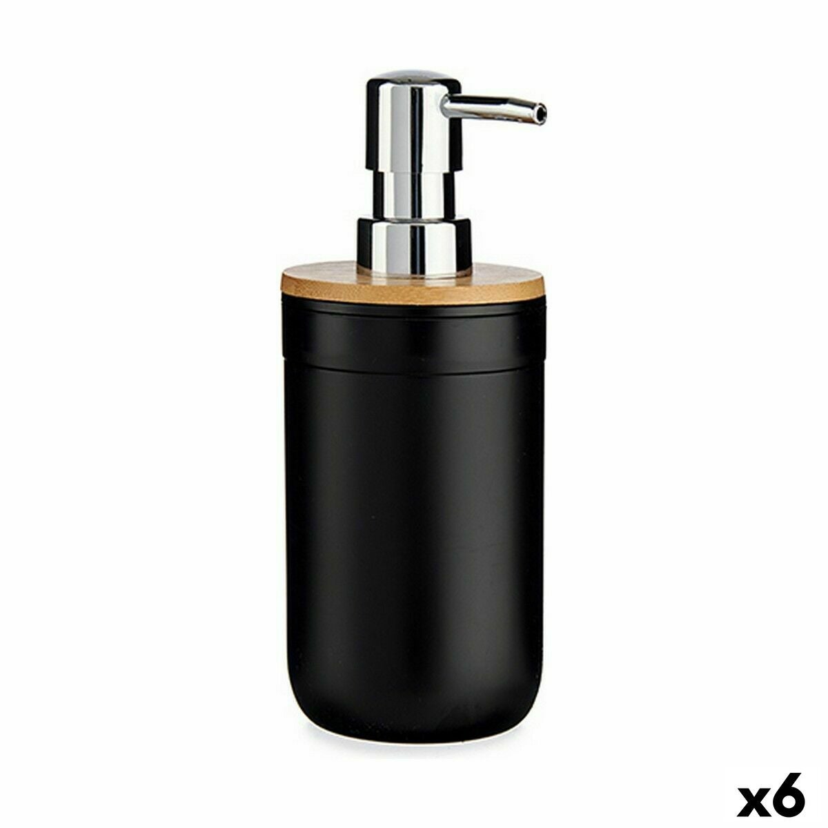Distributeur de Savon Noir Bambou polypropylène 350 ml (6 Unités — free download