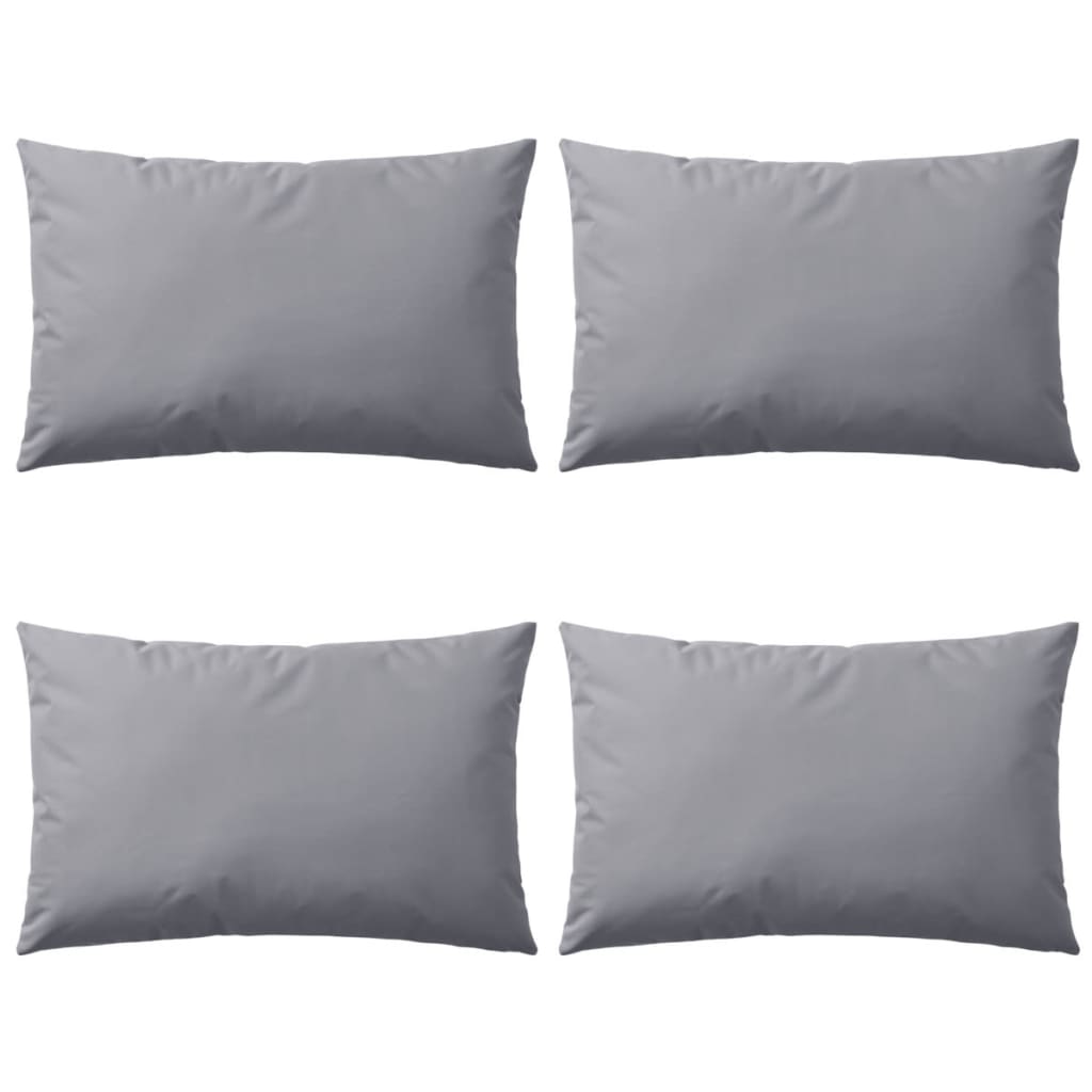 Maison exclusive - cojines para exteriores 60x40 cm gris 4 unidades