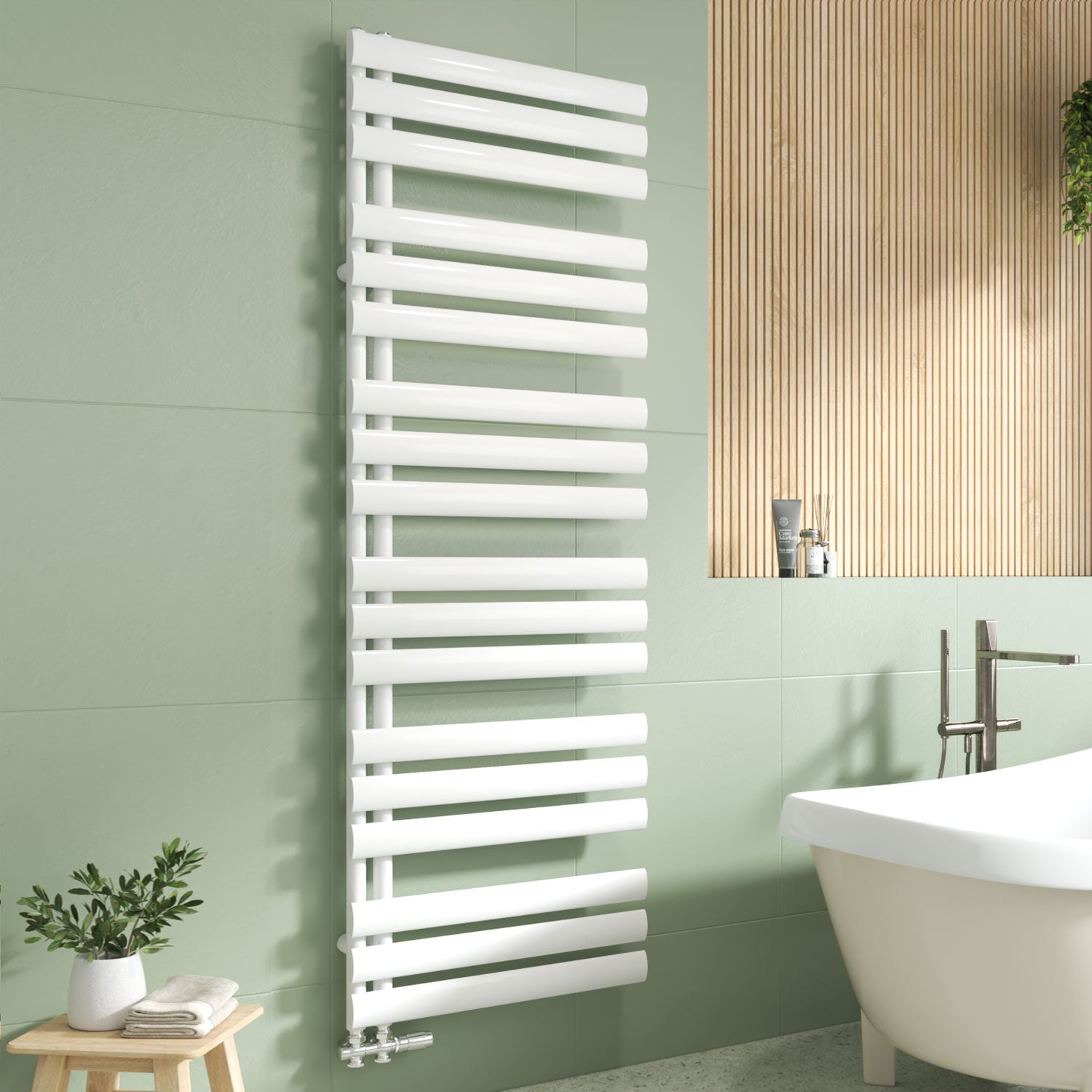 EMKE Grzejnik Łazienkowy 782W, 174x60 cm, 5,3 bar, do 8 m² – Biały