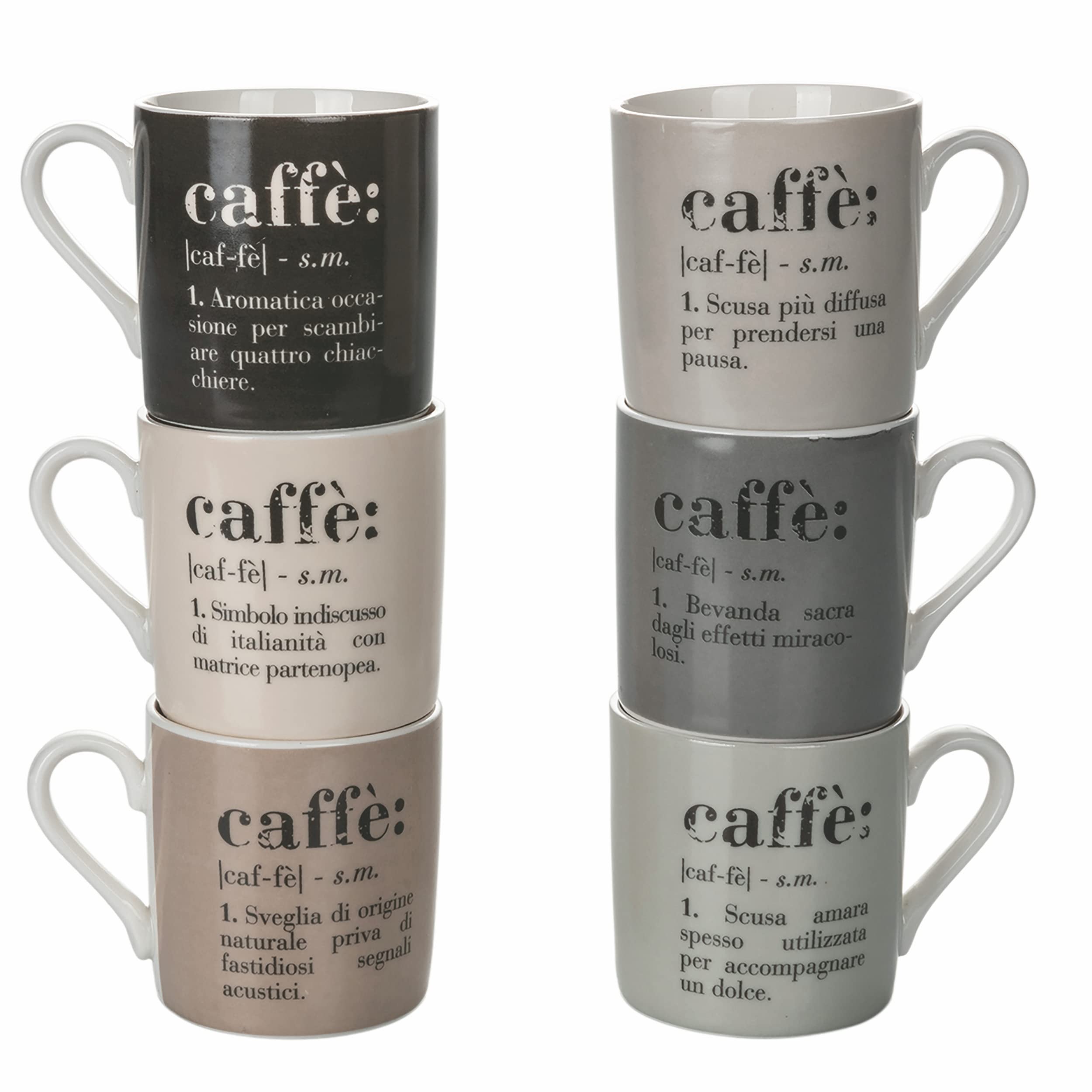 Villa D'Este Zuckerdose & Milchkännchen Set - Steingut Mit Holzdeckel Und Löffel