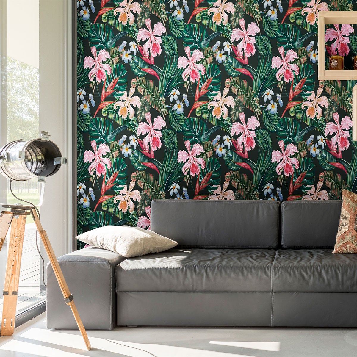 Adesivo carta da parati tropicale Liallagua - Sticker adesivo - adesivi murali - 40x40cm - 4