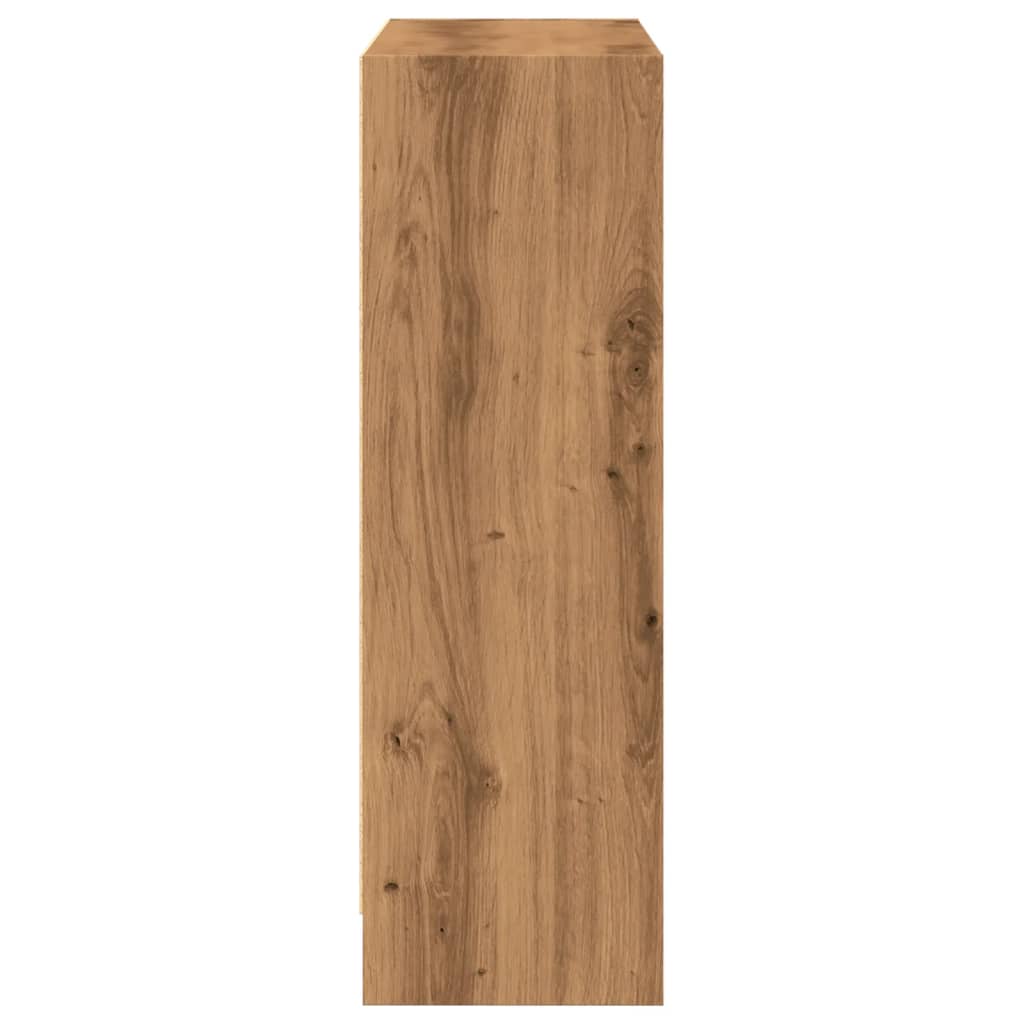 Bibliothèque pour Séjour en Bois Marron H. 24 x l. 80 x P. 24 cm - 5