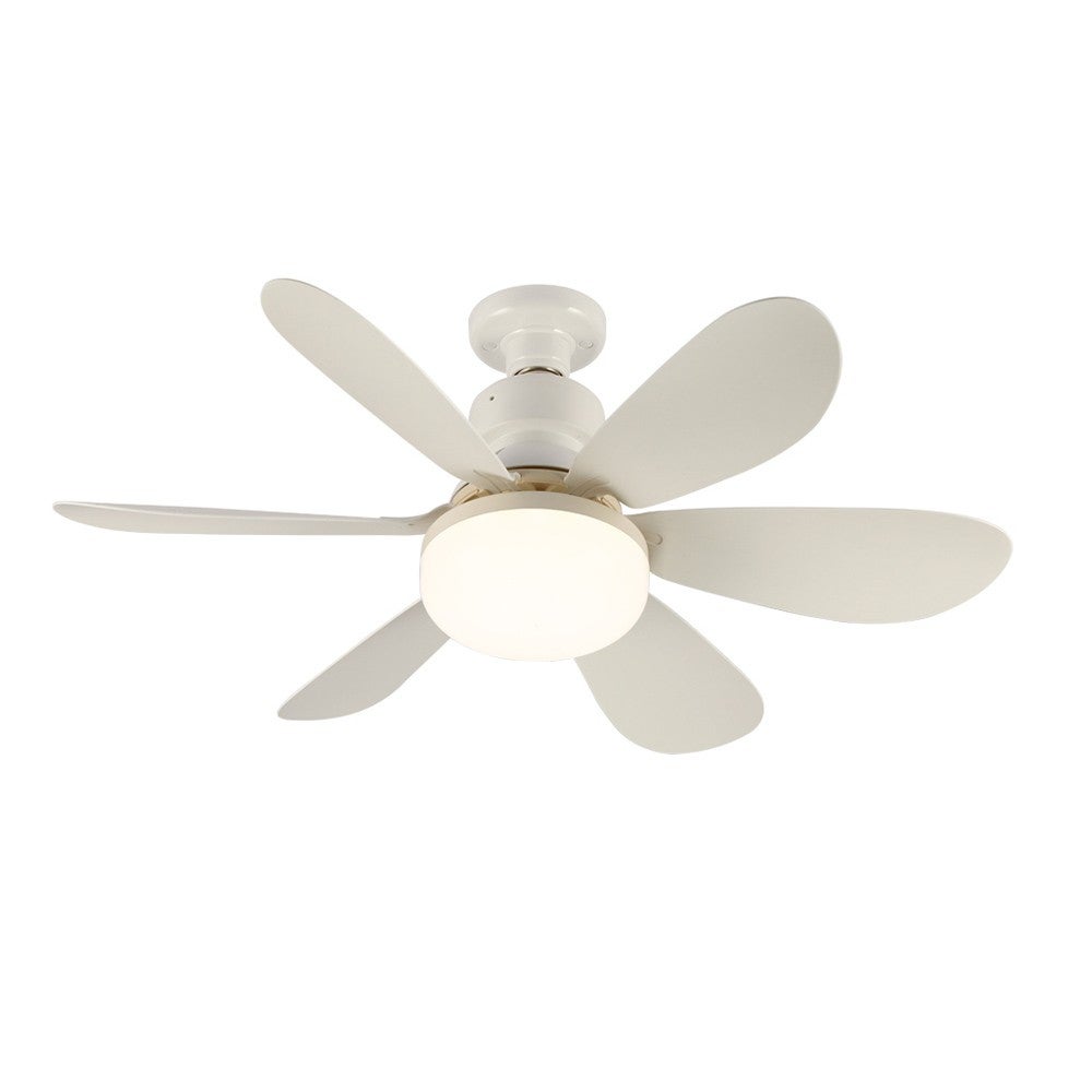 Ventilatore Soffitto Con Luce LED E Telecomando - E27 Bianco