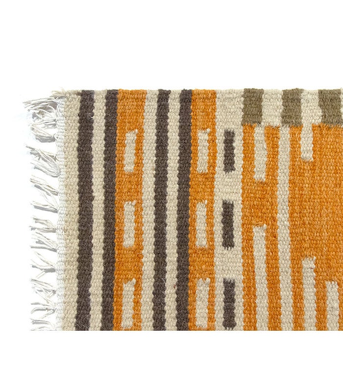 Hamid - KILIM AZTECA 110x60 - Tapis de salon Kilim, tissé à la main, 100 % laine, salon Kilim, chambre, salle à manger - 5