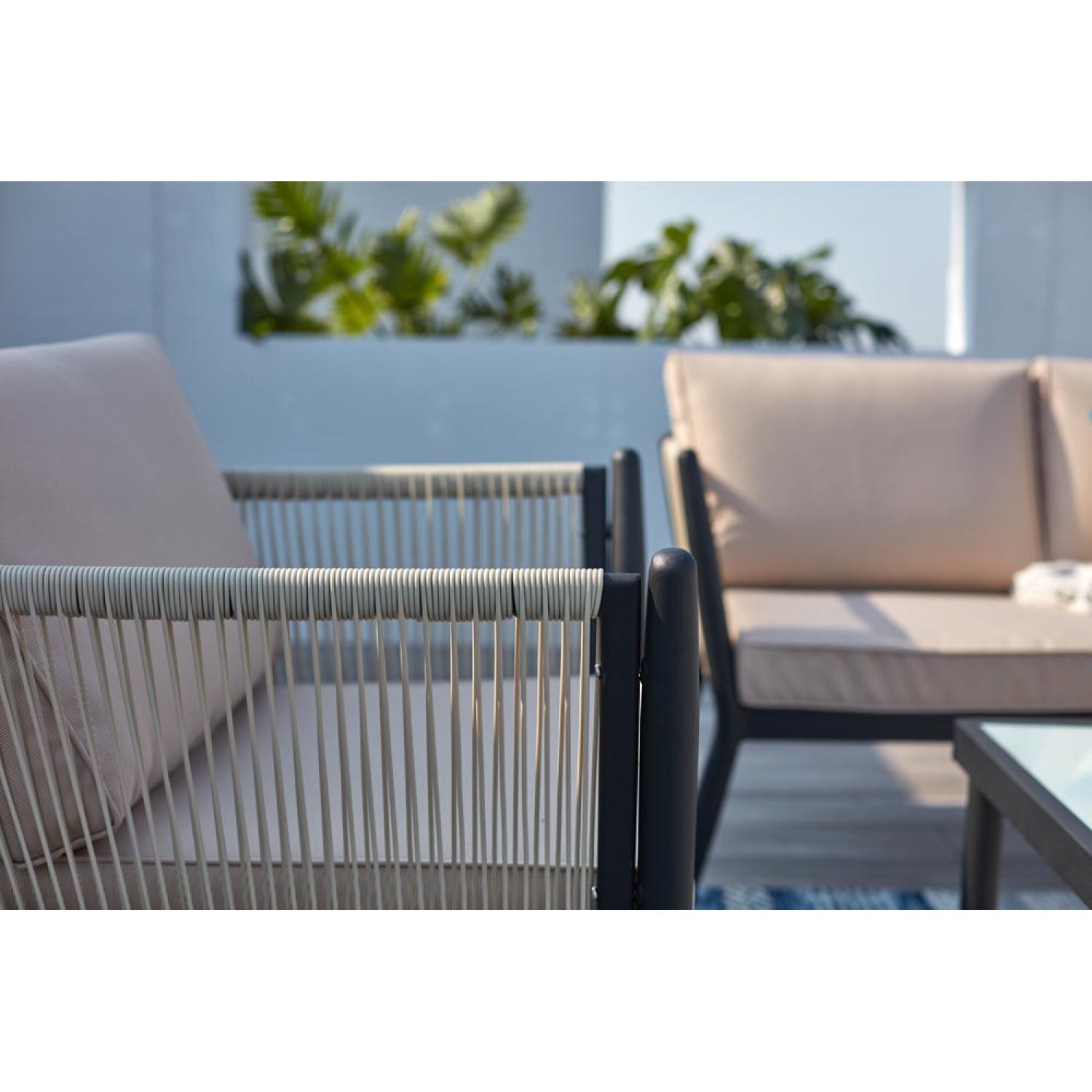 Salon de jardin en Aluminium Beige 4 personnes - 7