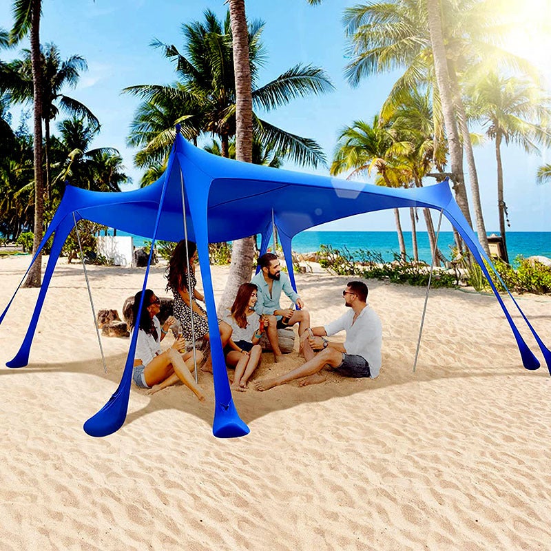 Tente De Plage Pop-Up Alvantor – Auvent Solaire, Abri Camping/Pêche, 4 Places