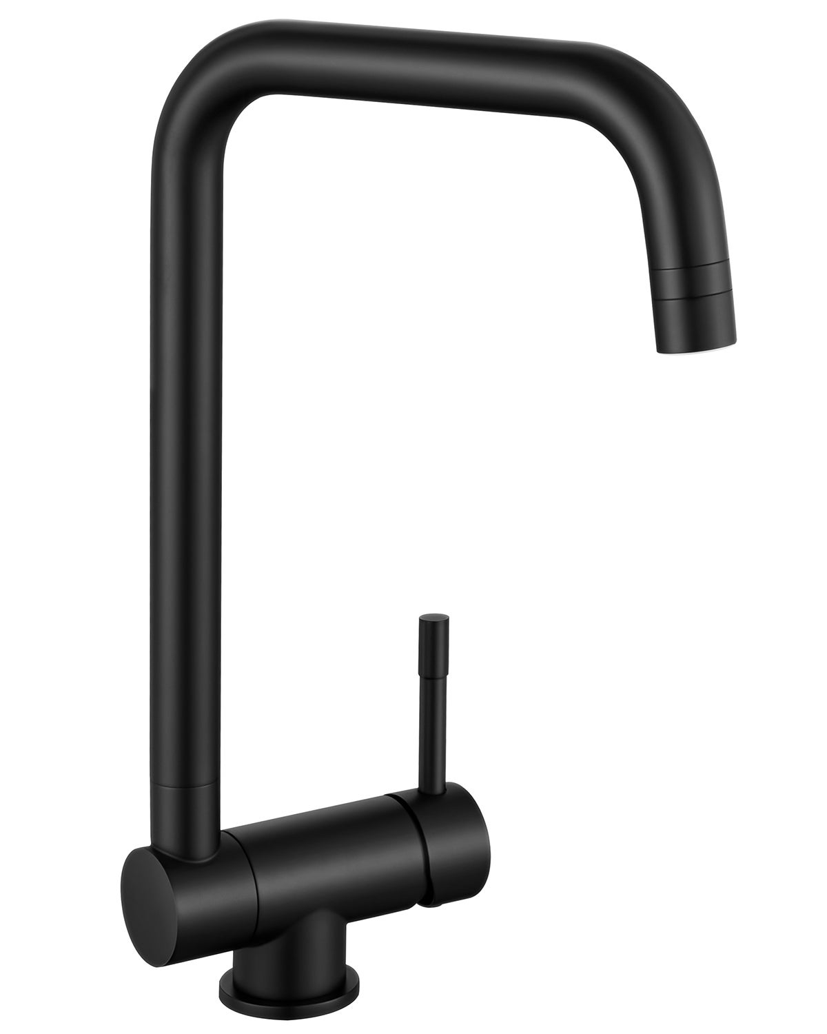 Lonheo max Robinet de Cuisine Rabattable 2 Jets aux Choix, Mitigeur Evier Repliable en Inox Noir devant Fenêtre, Mitigeur d'évier Pliable - 4