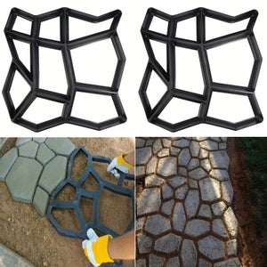In Gomma Stampo Per Pavimenti In Cemento 40x40cm - Forma Geometrica - Giardino/Esterno Mattoni Fai - Foto 9