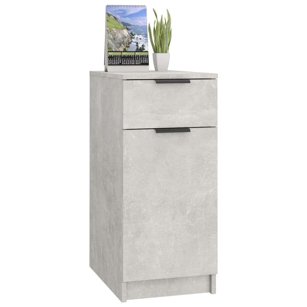 Maison Exclusive - Armoire de bureau Gris béton 33,5x50x75 cm Bois d'ingénierie - 5
