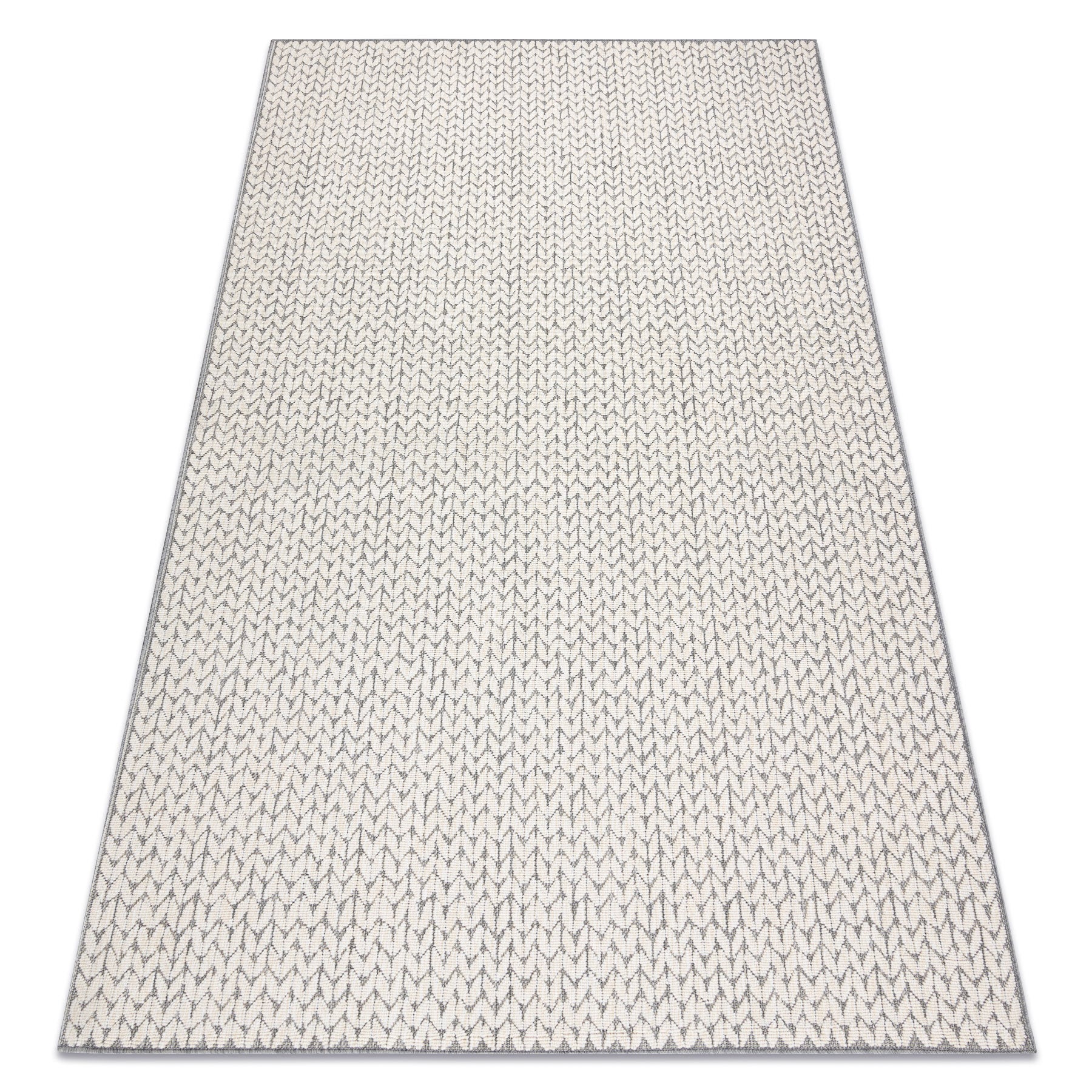 Dywan SPRING 20467332 Jodełka, chevron sznurkowy, pętelkowy - krem 120x170 cm