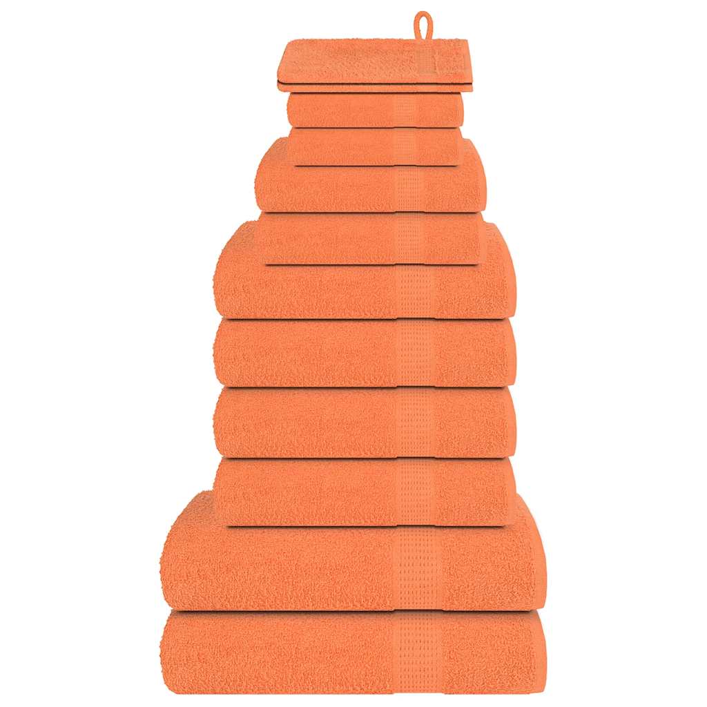 BATLAM Ensemble 6 Serviettes Bain 900g/m² Coton Jaune Premium