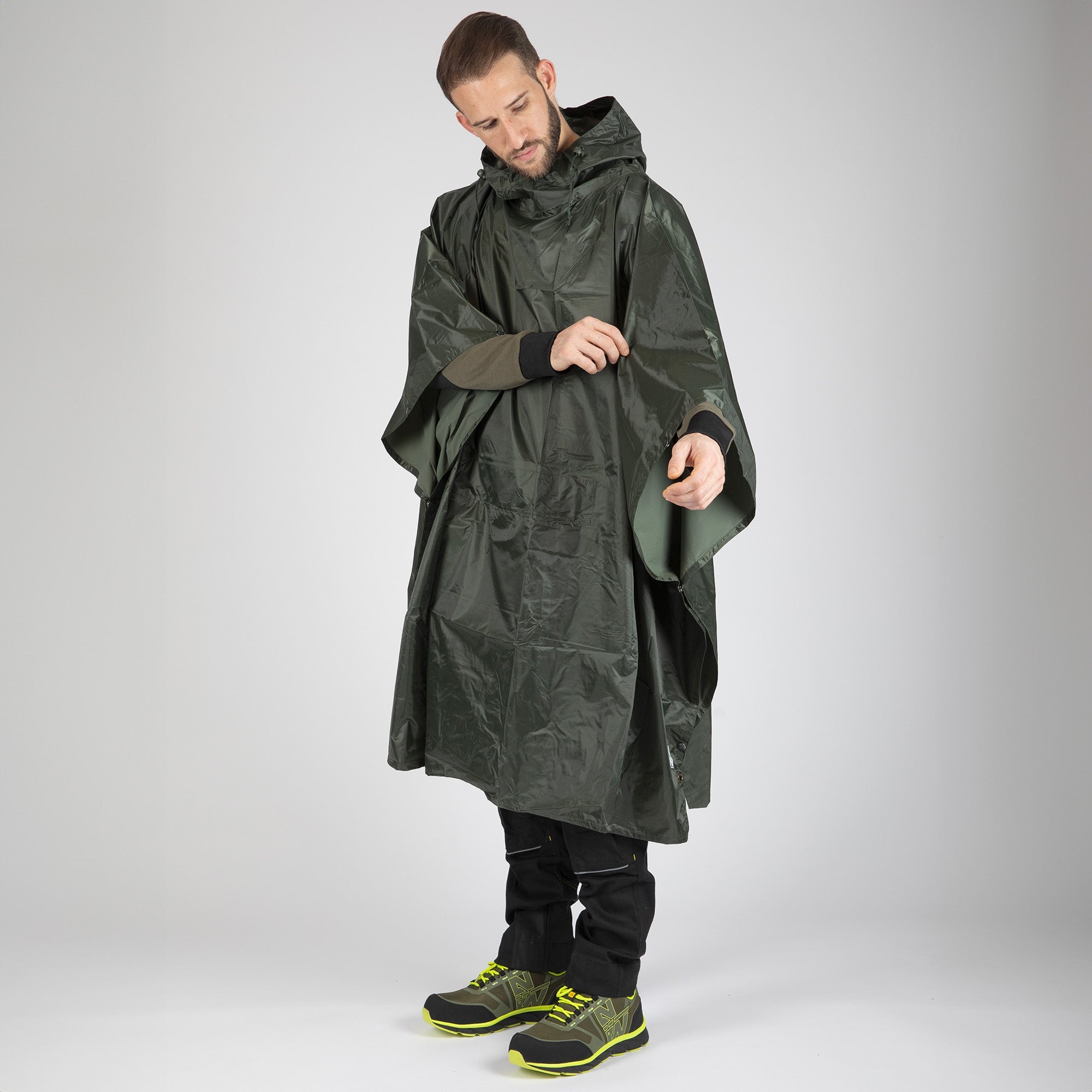 PONCHO - PONCHO DE TRAVAIL - 9255 Olive Taille Unique - 3