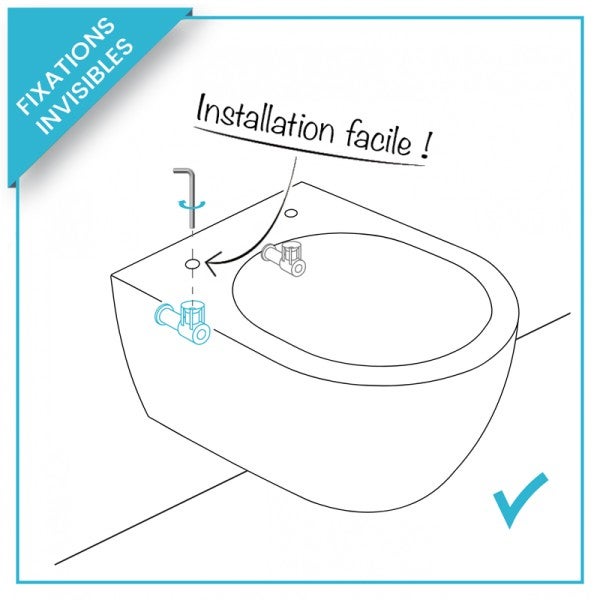 Pack WC Bâti universel Wirquin Pro + Cuvette COMPACT sans bride 49 cm + Plaque blanche - 6