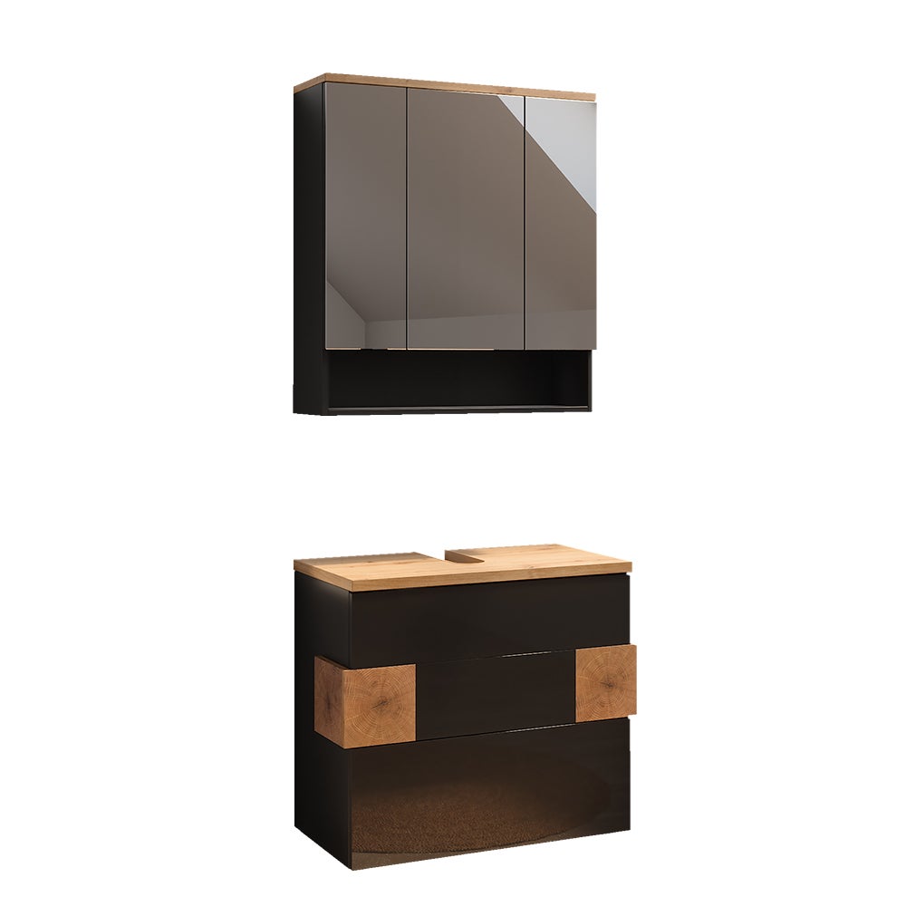 Vicco Zestaw mebli łazienkowych Eden, Antracyt, 2 części