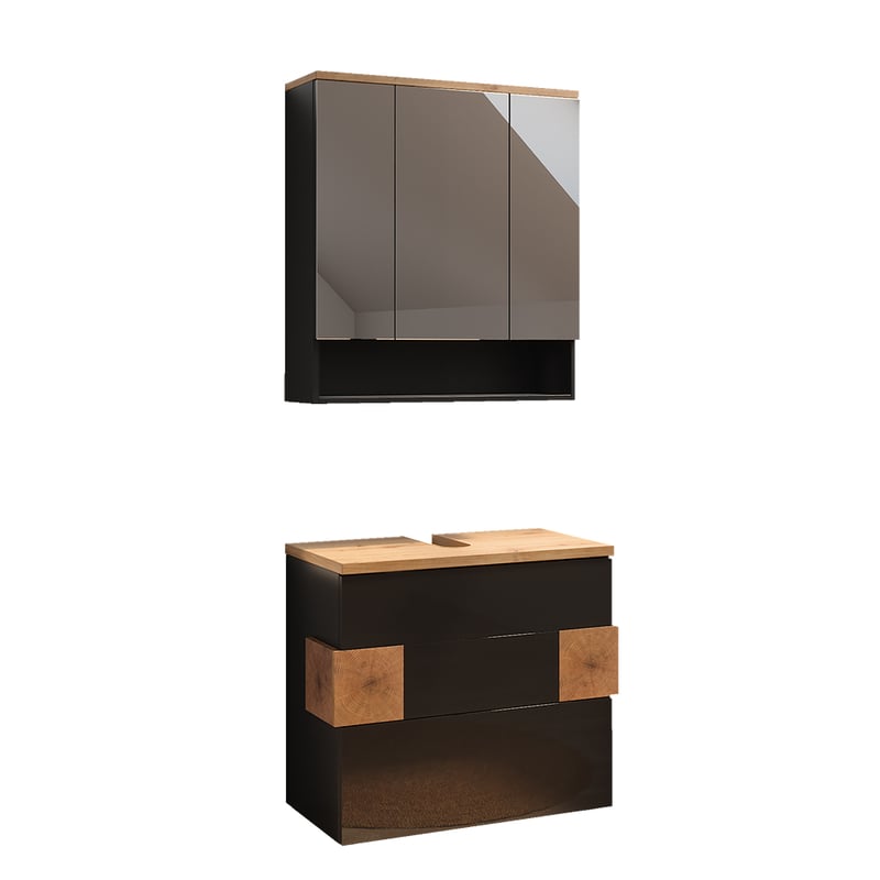Vicco Zestaw mebli łazienkowych Eden, Antracyt, 2 części