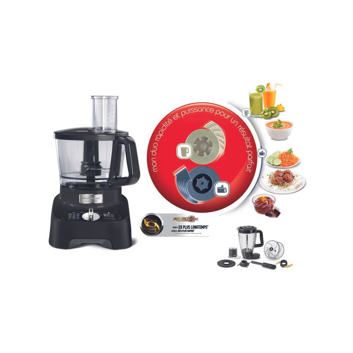 Moulinex Fp8218 Robot De Cocina 1000 W 3 L Negro , Leroy Merlin
