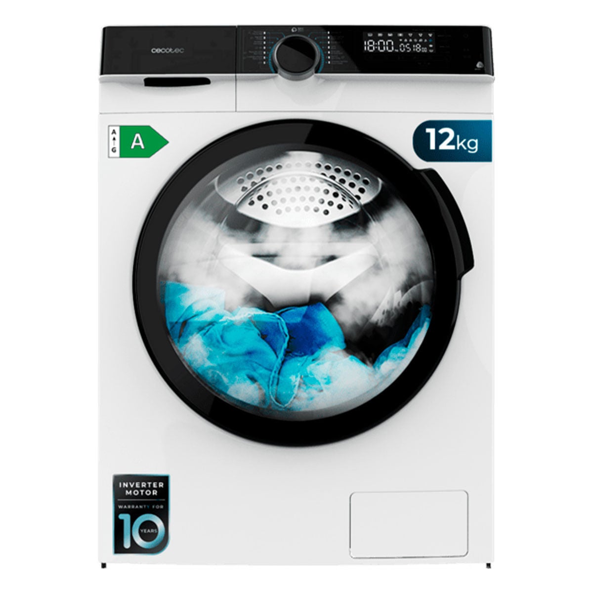 Cecotec Lavadora Bolero Dresscode 121000 12Kg 1400 Rpm Spa Care A 85 Cm Blanco , Leroy Merlin