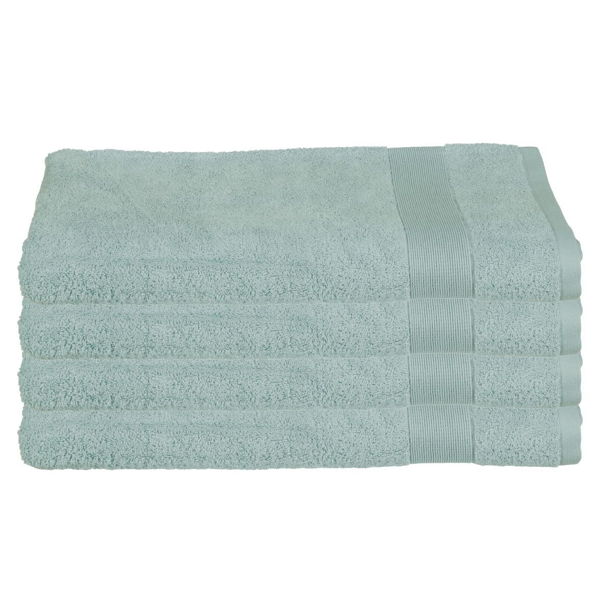 Lot De 4 Serviettes De Luxe 100% Coton - 2 Serviettes De Bain 70x140 Cm Et 2 Essuie-mains 35x75 Cm, 460 G/m²