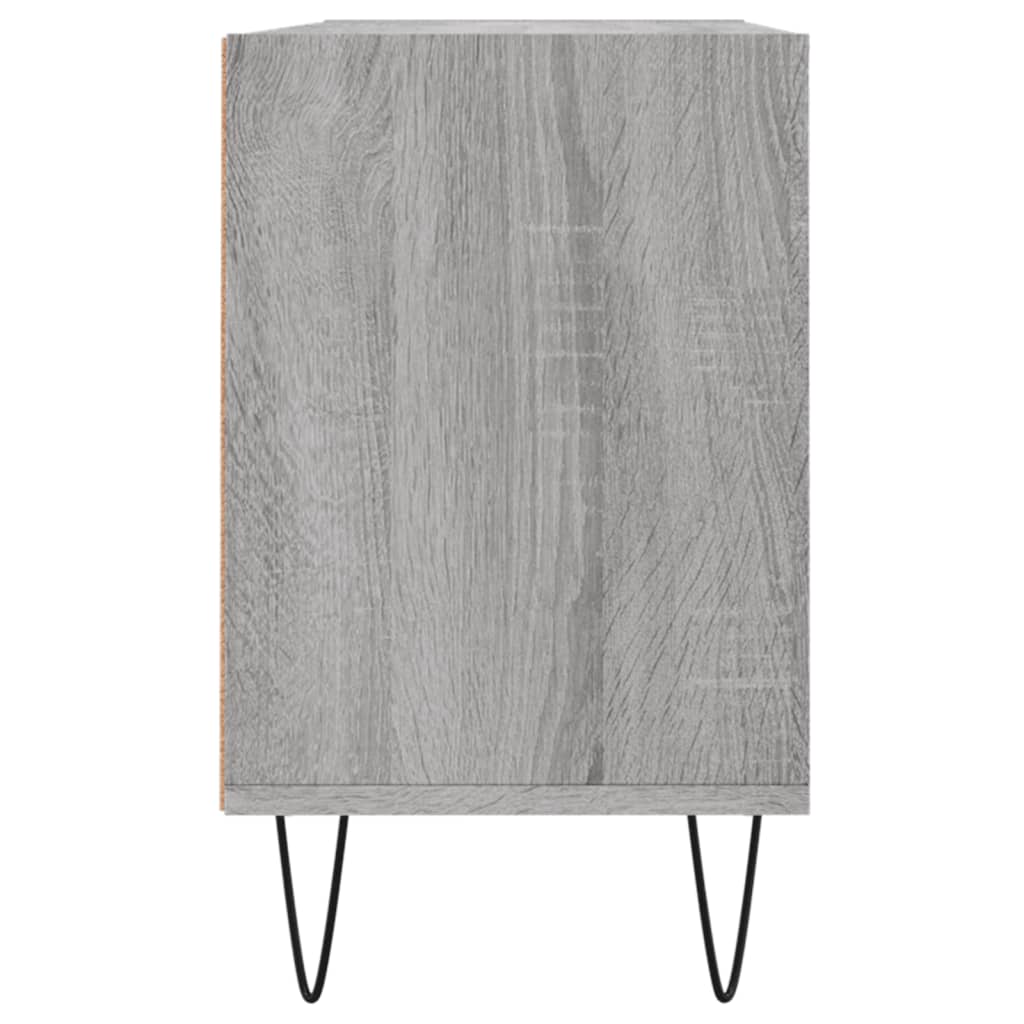 Meuble TV sonoma gris 103,5x30x50 bois d'ingénierie - 5