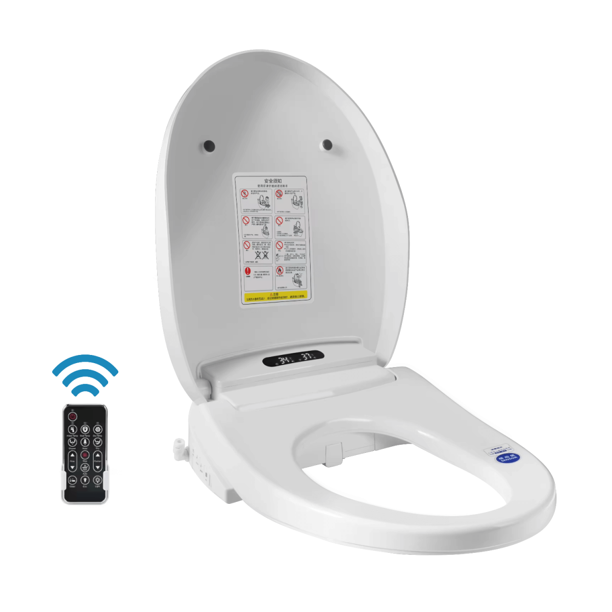 Abattant de toilettes Japonais avec télécommande déportée