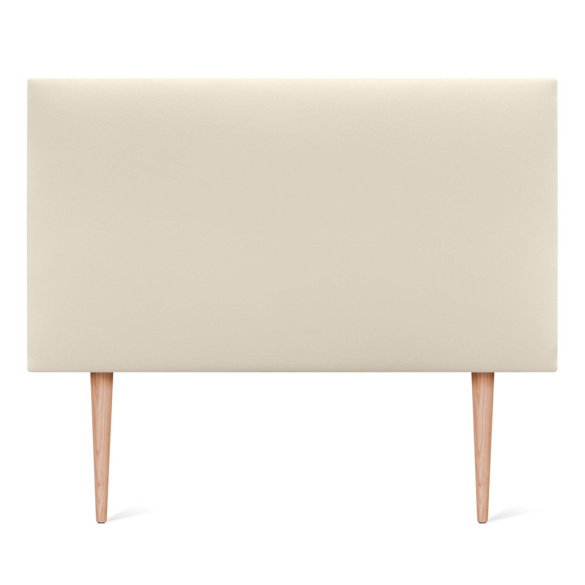 DHOME Cabecero de Polipiel Liso y con Patas cabeceros Cabezal tapizado Cama (Polipiel Vainilla, 110cm (Camas 80/90/105)) - 3