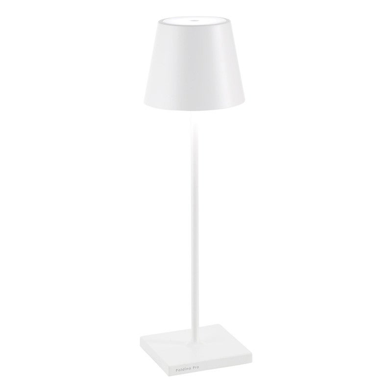 Lampa stołowa LED Poldina Pro White, akumulatorowa i ściemnialna, do 12 h pracy, do użytku zewnętrznego, IP65