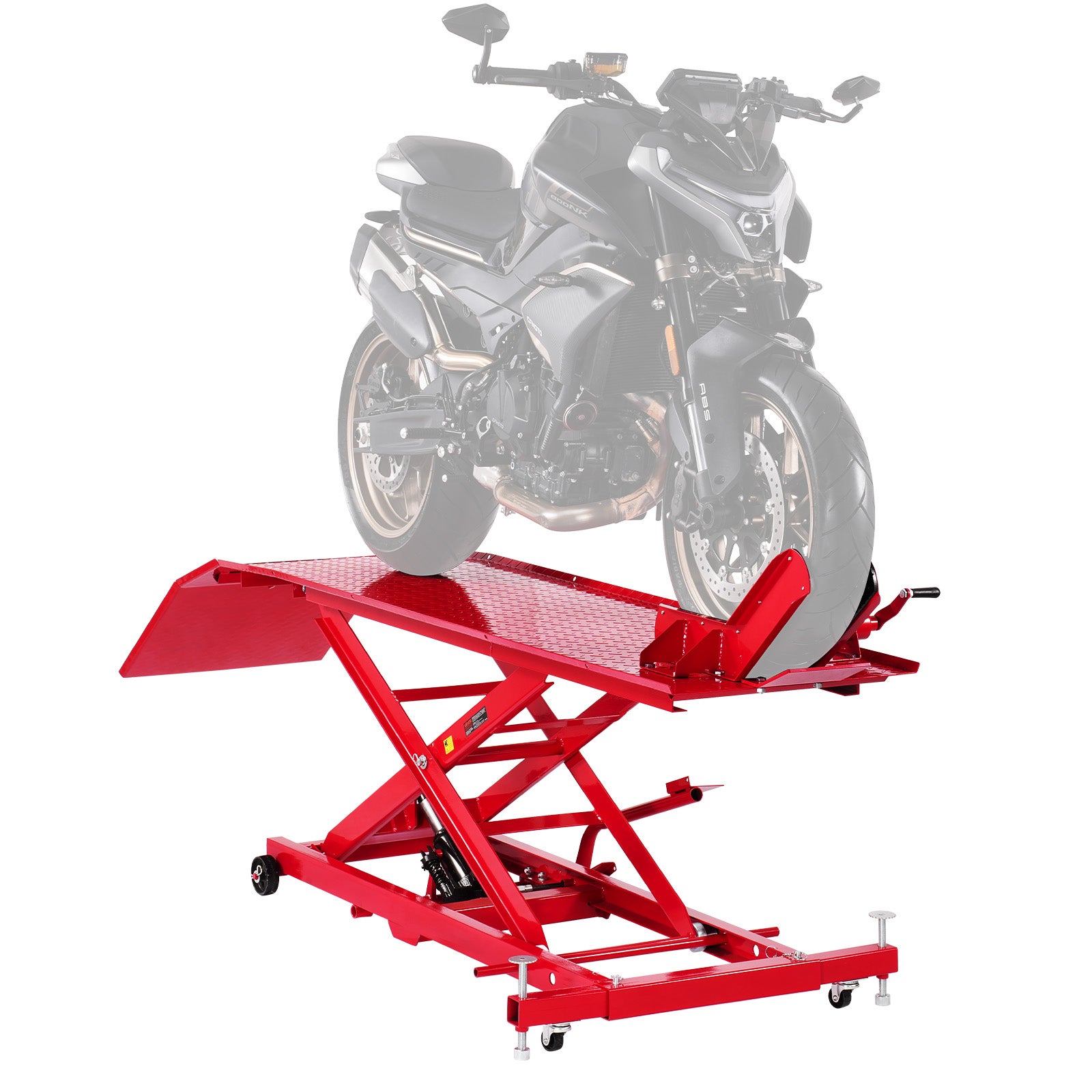 Podnośnik motocyklowy Podnośnik motocyklowy Hydrauliczny podnośnik do motocykli zwijany Dirtbike VEVOR
