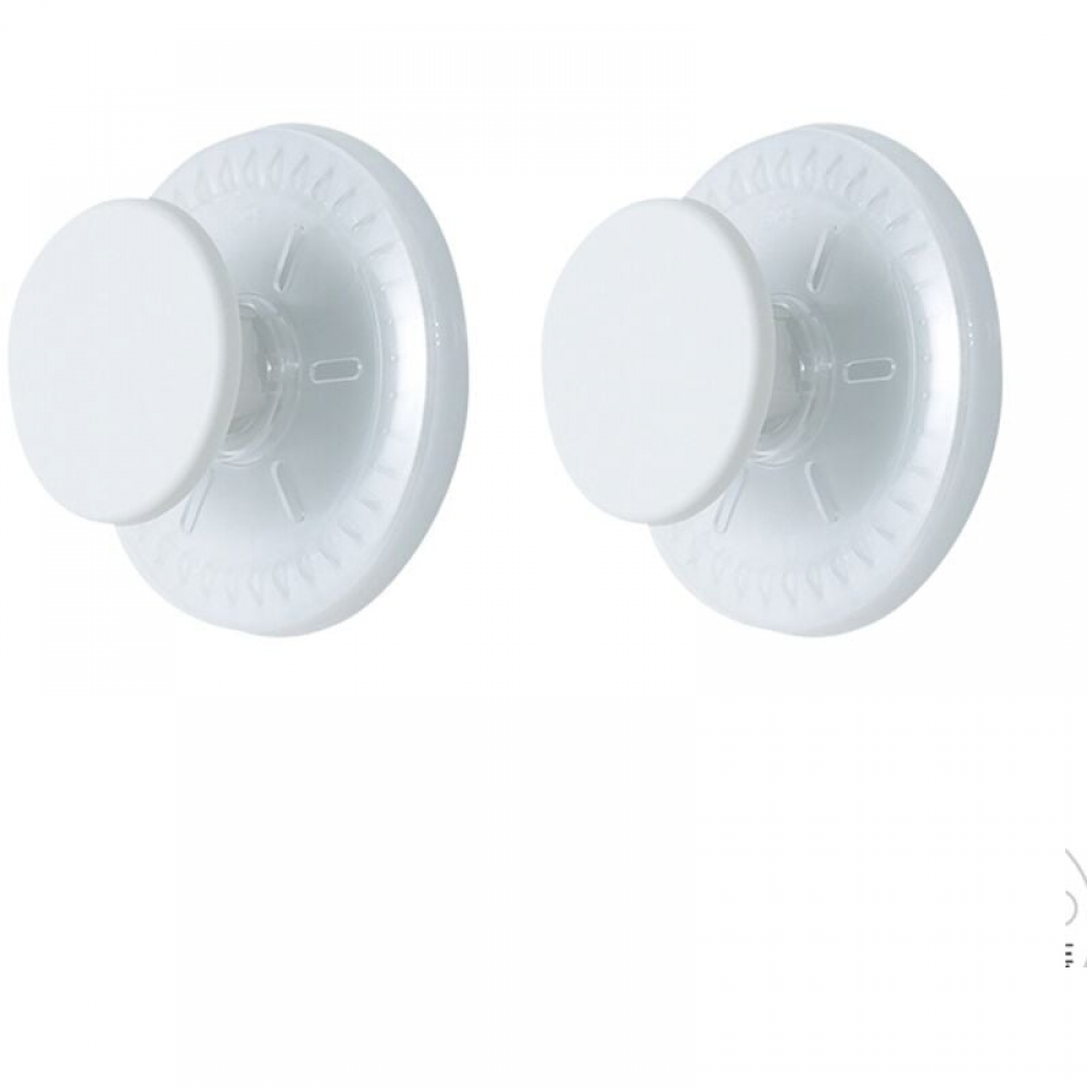 Wytrzymałe haczyki łazienkowe z przyssawkami (2 sztuki*1), okrągłe, odporne na uderzenia, zdejmowane i niebrudzące, białe