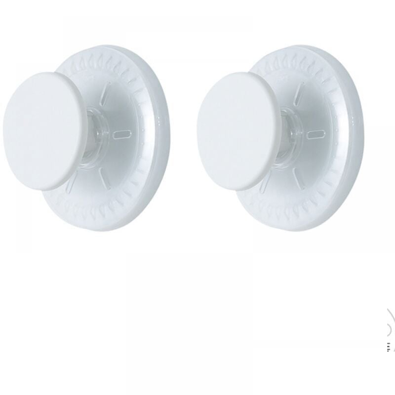 Wytrzymałe haczyki łazienkowe z przyssawkami (2 sztuki*1), okrągłe, odporne na uderzenia, zdejmowane i niebrudzące, białe