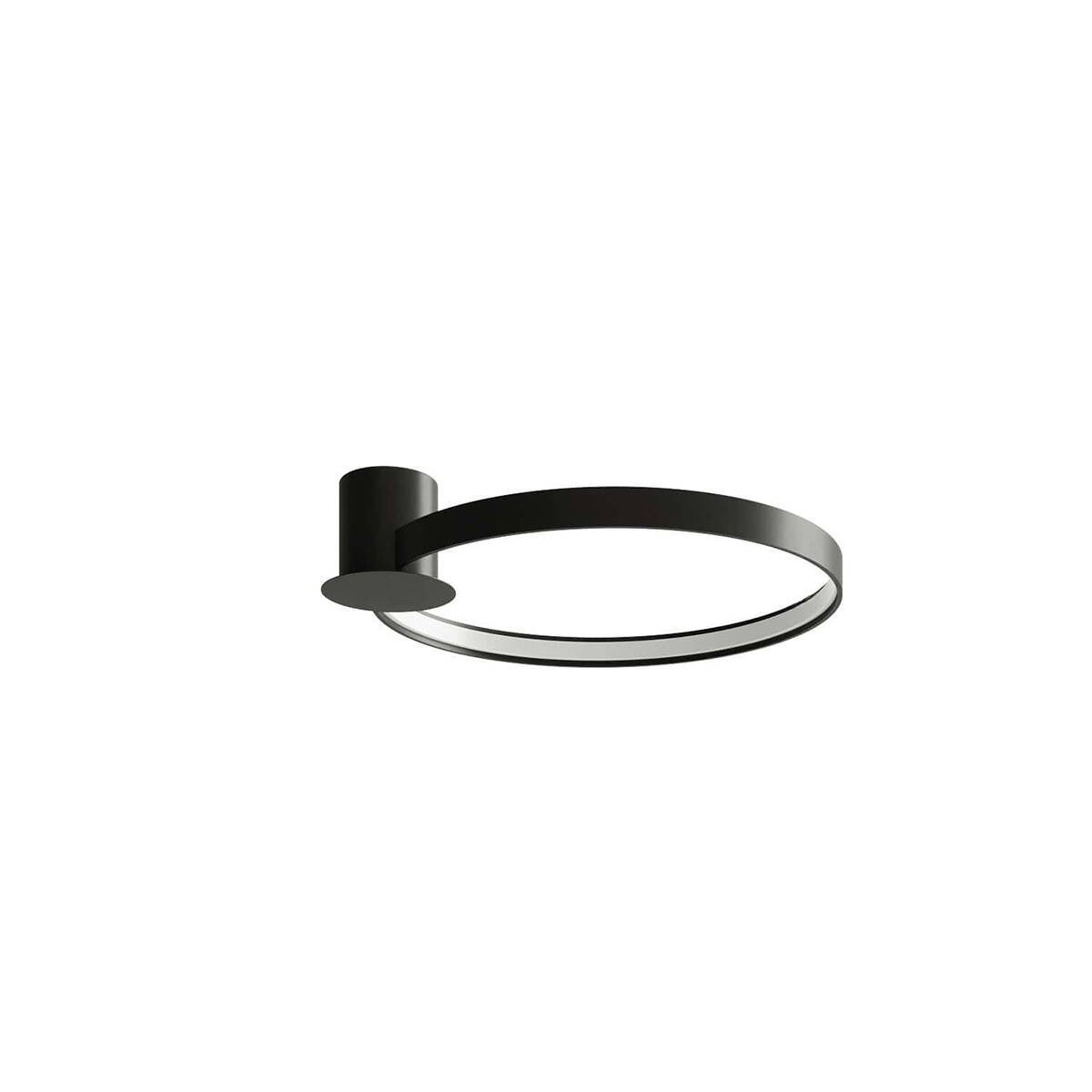 Plafon Rio okrągły czarny LED 21W 3000K 2777lm wym: 12,5 x 61 cm IP20 aluminium Thoro Lighting