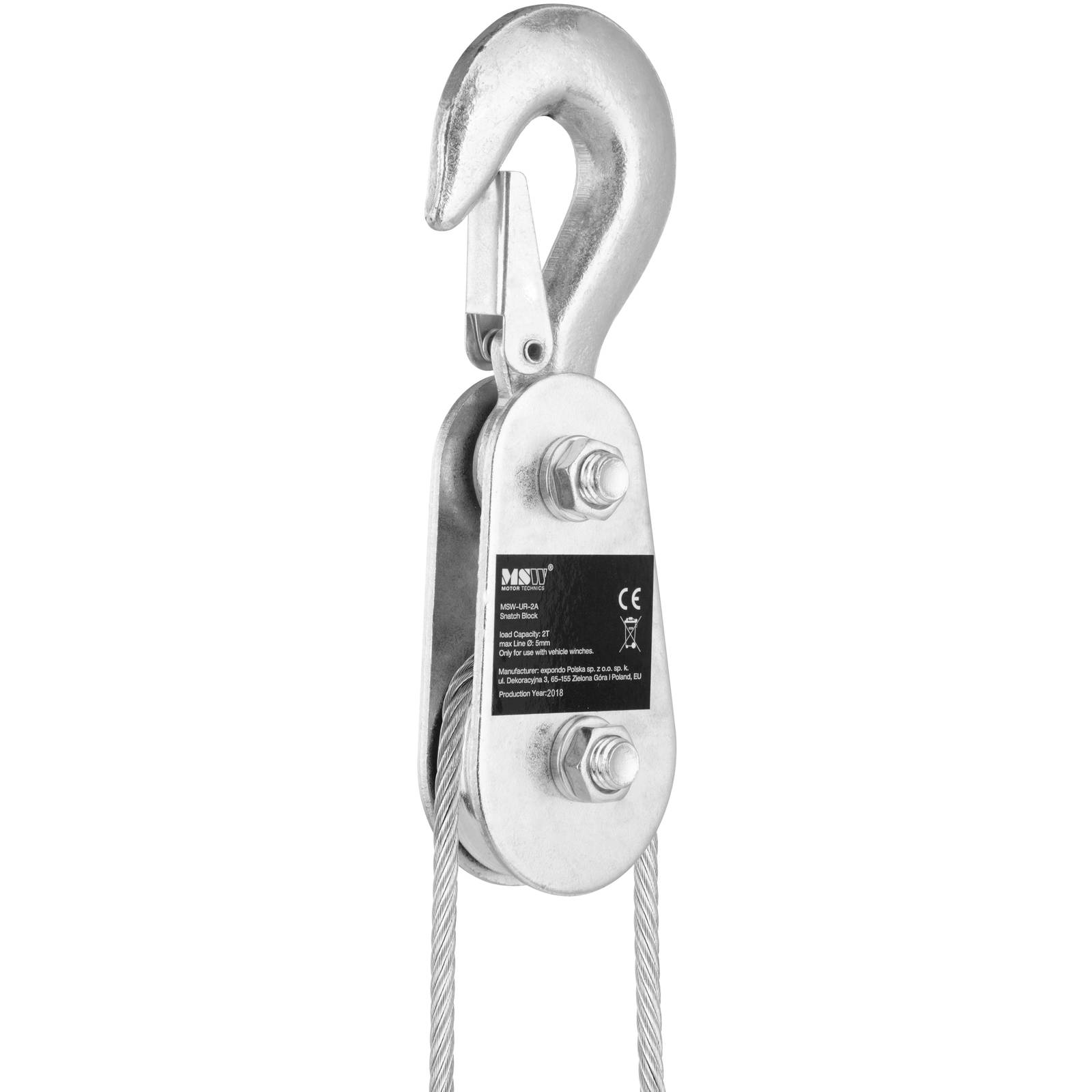 Puleggia In Acciaio Per Verricello - Portata 4 Tonnellate, Per Funi 1-8mm, Design Sicuro Con Parti Mobili - Foto 3