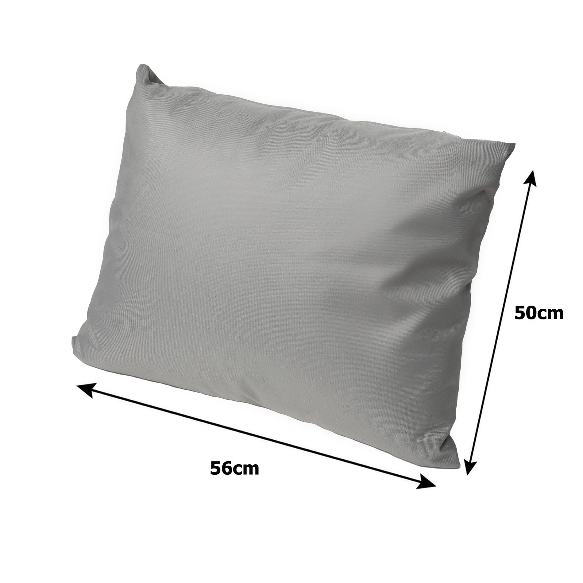 Poduszka ogrodowa na sofę rattanową 110x50x50cm poduszka na meble rattanowe jasna szara, poduszka na balkon taras, poduszki na meble ogrodowe - 7