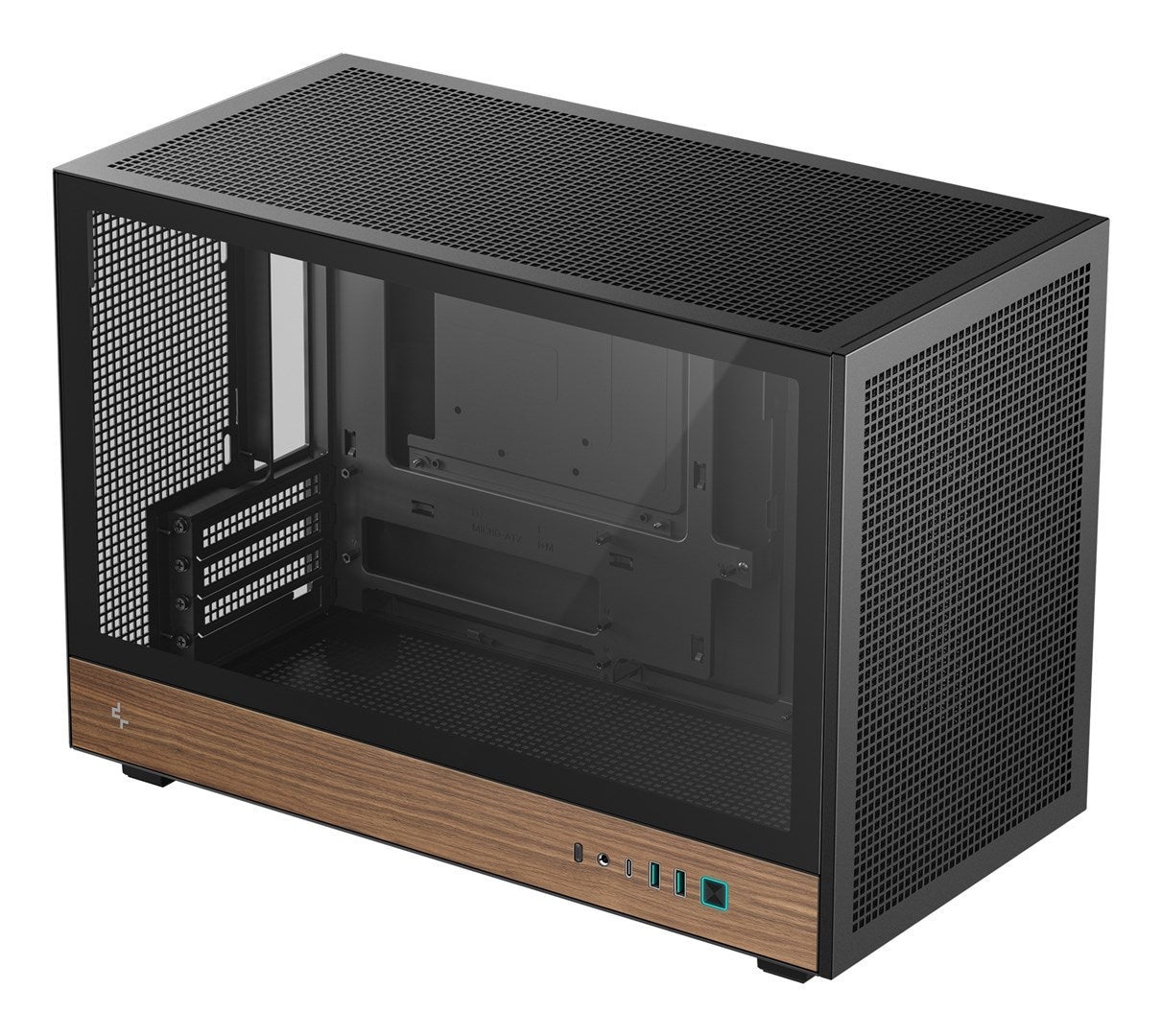 Deepcool Ch260 Wood Caja Micro Tower Para Micro Atx/Mini-Itx, R-Ch260-Bknwm0-G-1 Negro , Leroy Merlin