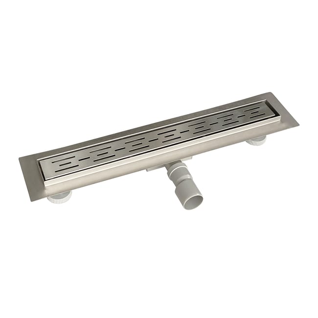 Canaletta di Scarico Lineare per Doccia in Acciaio Inox con Inserto Canaletta di Scarico Lineare per Doccia in Acciaio Inox con Inserto