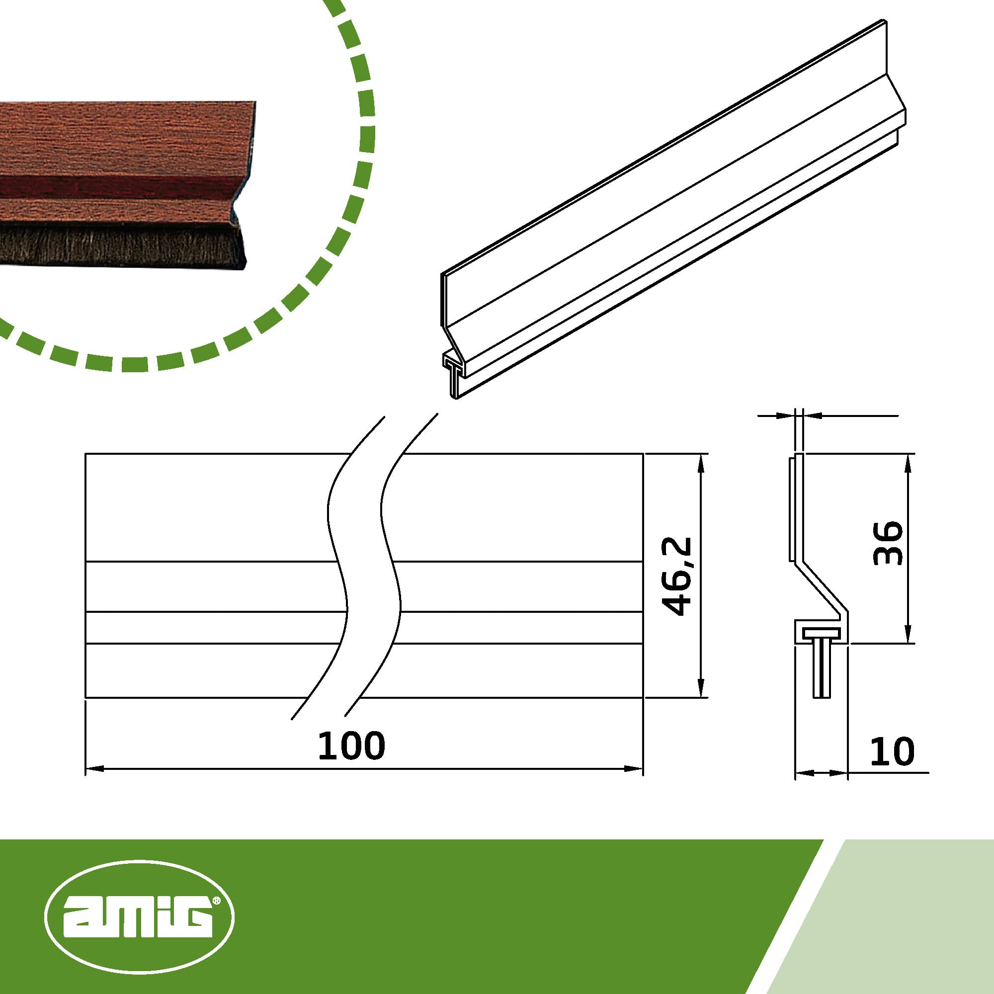 AMIG BURLETE PUERTA 1000 PELO ALUMINIO 2 SAPELI - 5