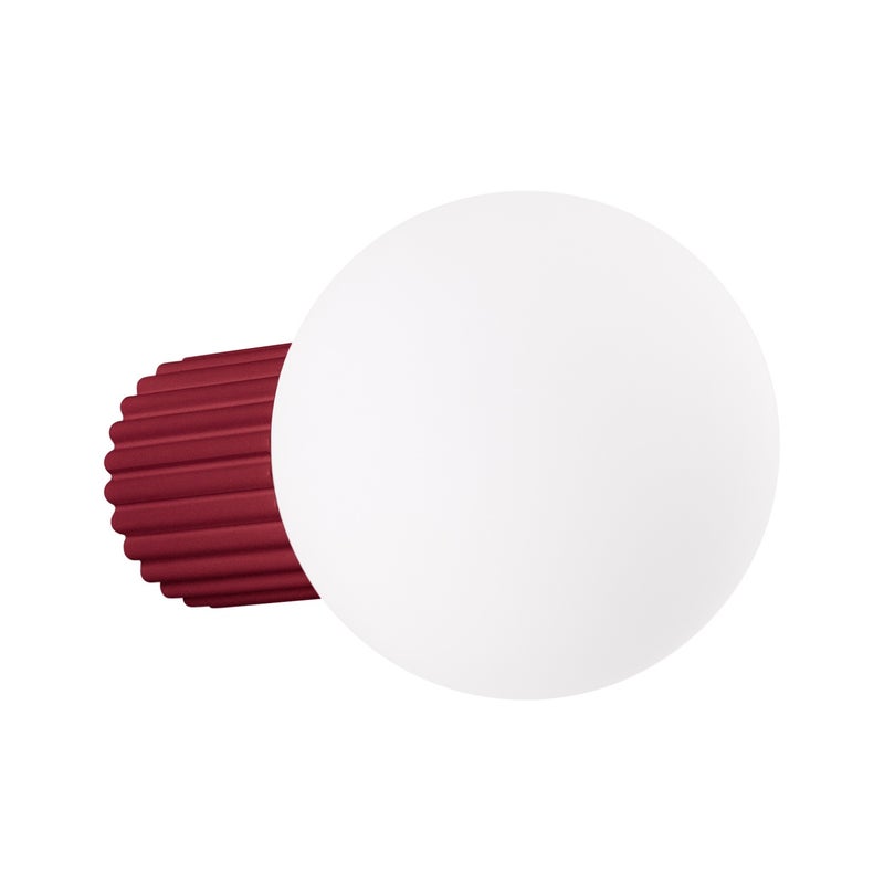Kinkiet SFERA burgundowo - biały 1xG9x8W szkło wym:12x12x17cm IP44 Pure Lume