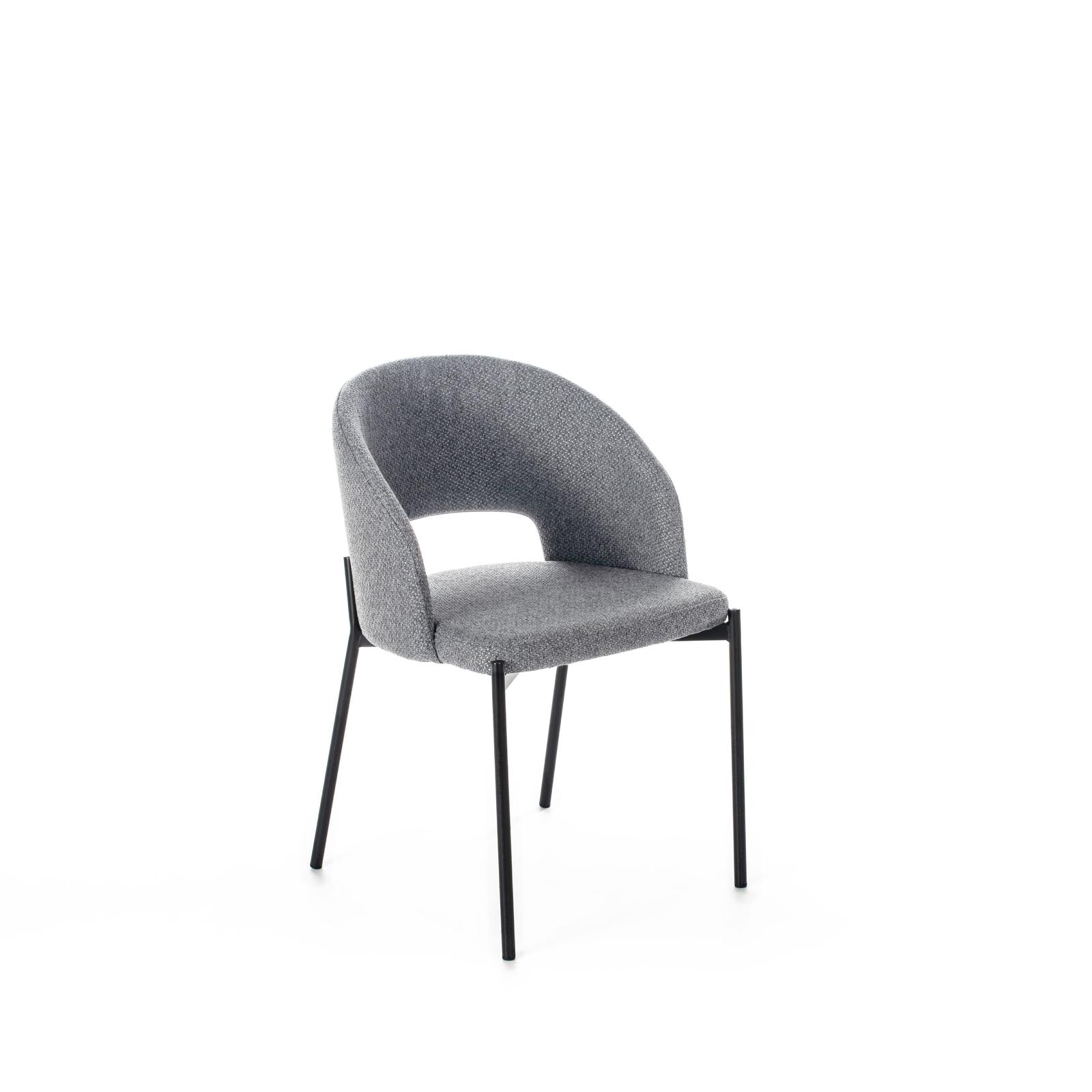 Greta - Silla de tela gris 2 piezas | Leroy Merlin